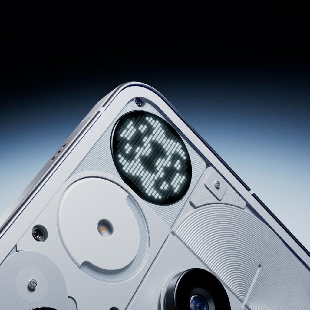 closeup of circular glyph lights glowing against transparent casing