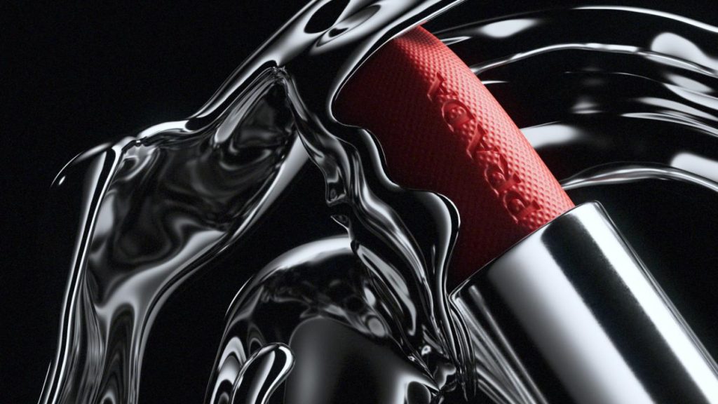 Conceptual tension of form and motion in lip product film