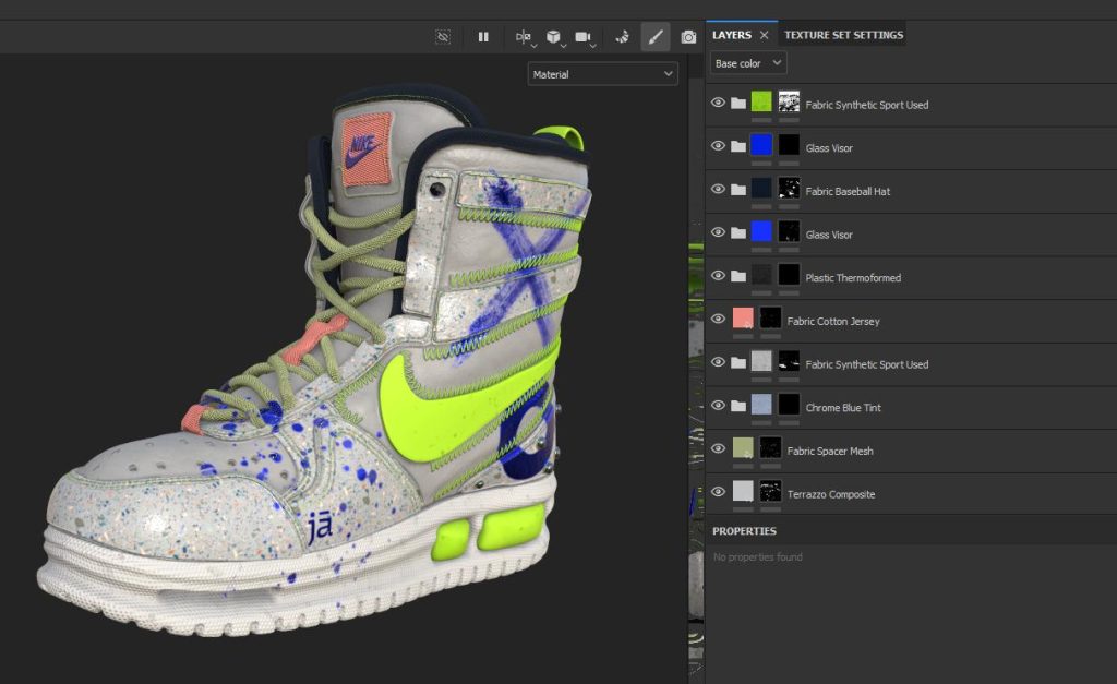 Digital artist Janos Nyujto custom 3D footwear render