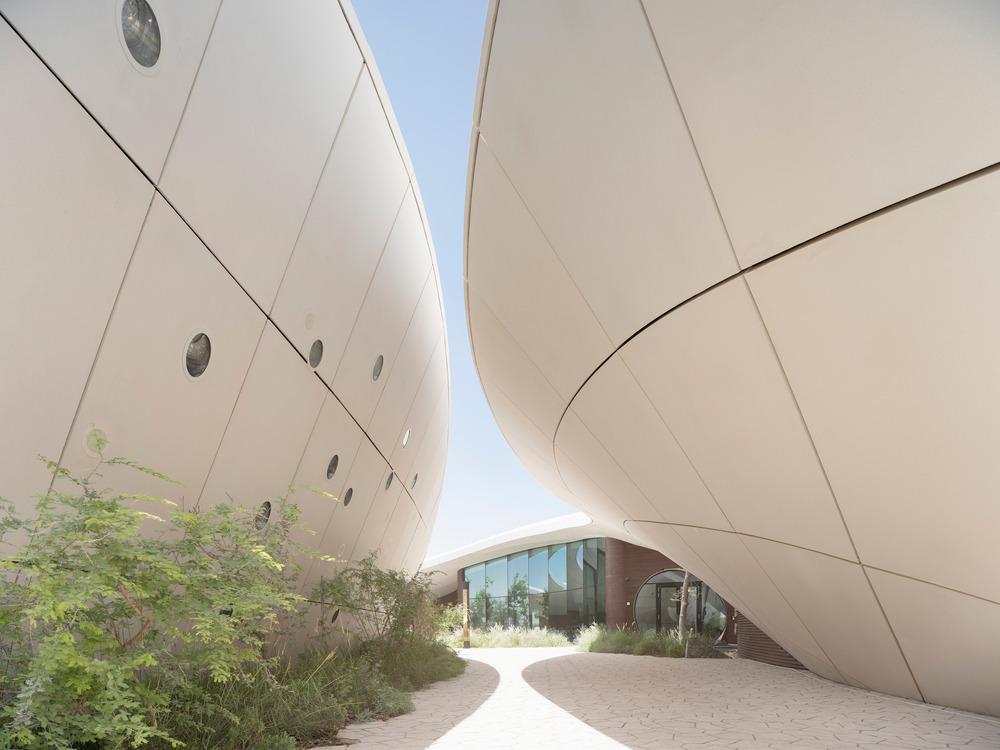 aoe designs sustainable Ghaf Woods Experience Centre in Dubai