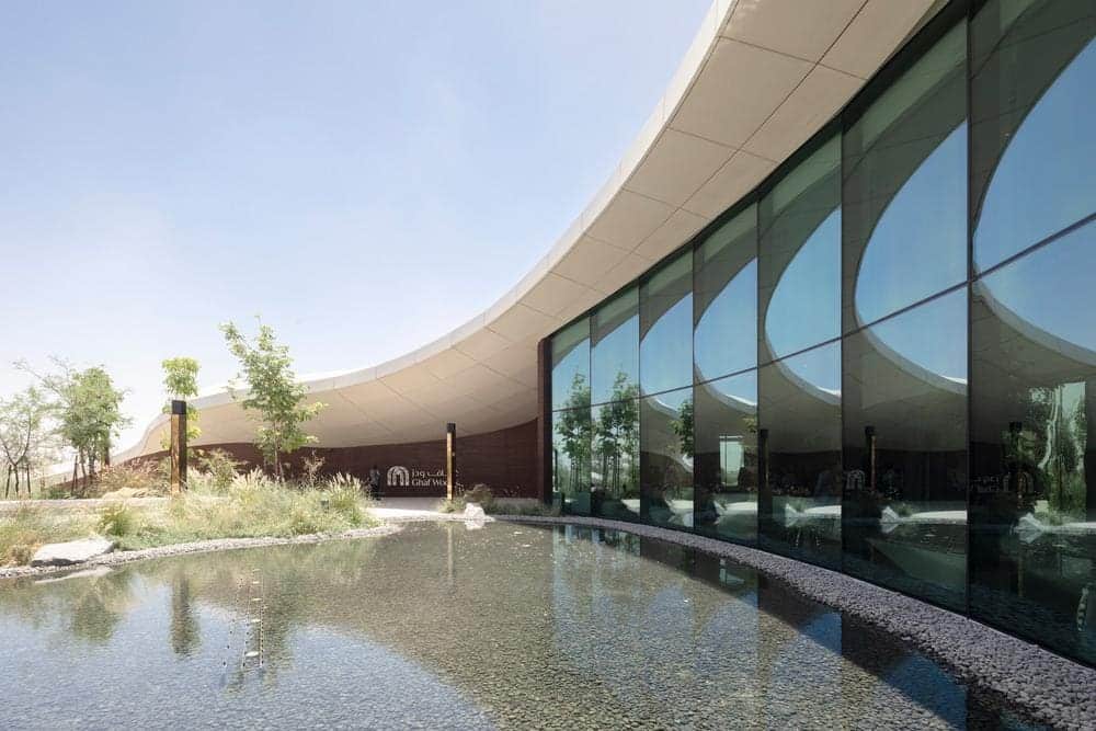 aoe designs sustainable Ghaf Woods Experience Centre in Dubai -