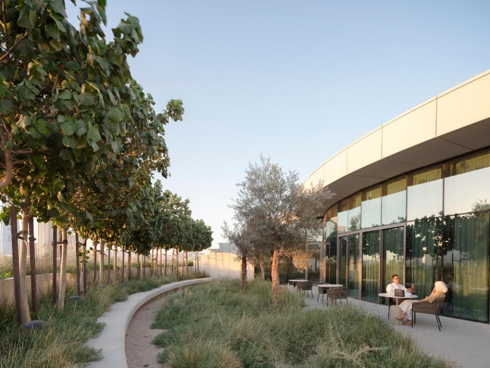 aoe designs sustainable Ghaf Woods Experience Centre in Dubai -