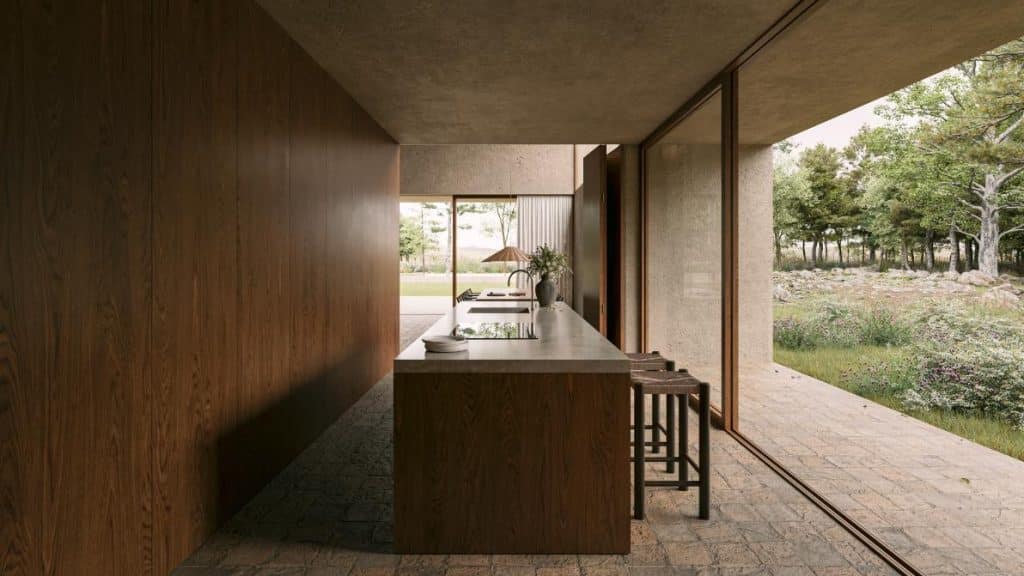 BHEI Architects renovate Vaal House in Gerês as a serene forest retreat -
