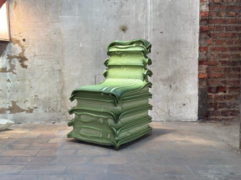 Nicolas Zanoni crafts Strat Chair from fused insulation panels Nicolas Zanoni crafts Strat Chair from fused insulation panels
