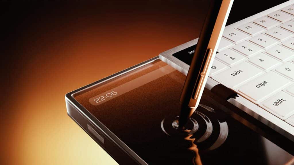 Detail of Makhina’s tactile control surface with illuminated interface