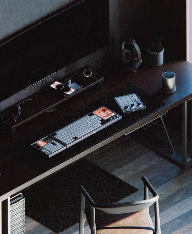 Makhina ecosystem in minimalist studio environment