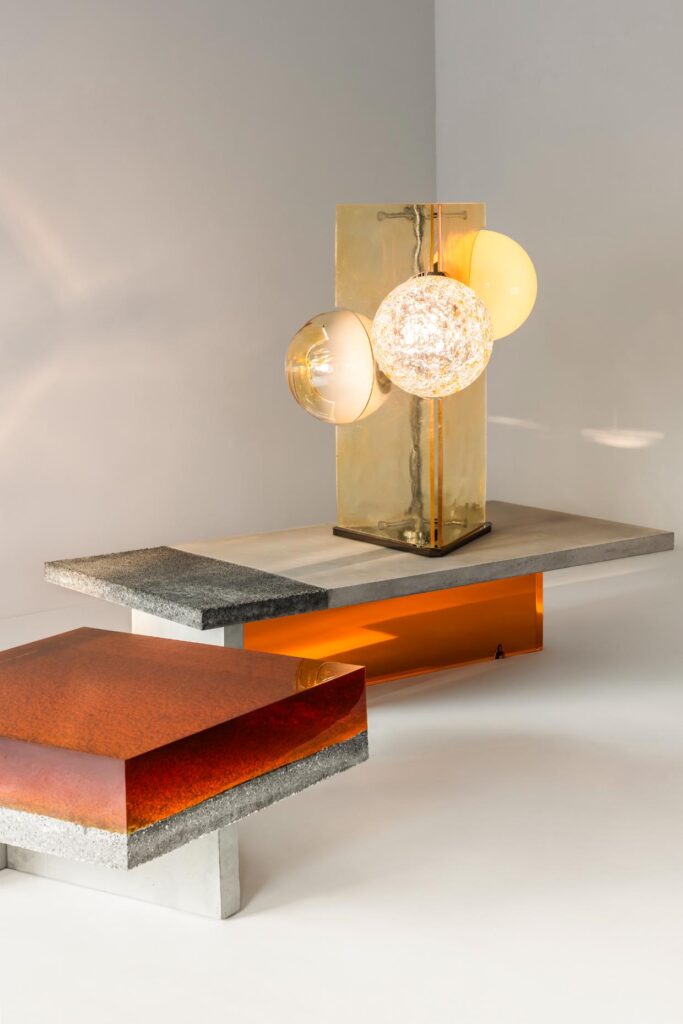 Soffio lamps by Draga & Aurel illuminated in soft ambient light