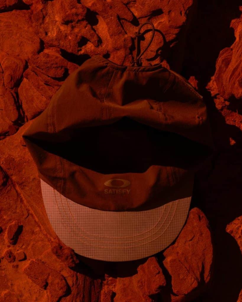 PeaceShell Trail Cap glistening under midday heat