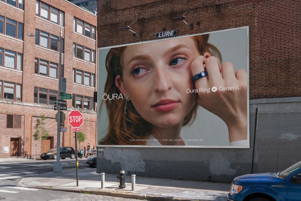 BUCK reimagines Oura Ring 4 Ceramic with a vivid campaign for 2025