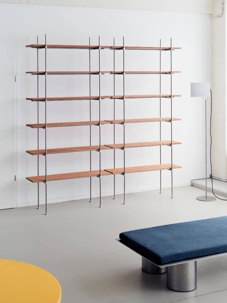 Frederik Fialin designs modular Spaghetti Shelf System for adaptable interiors -