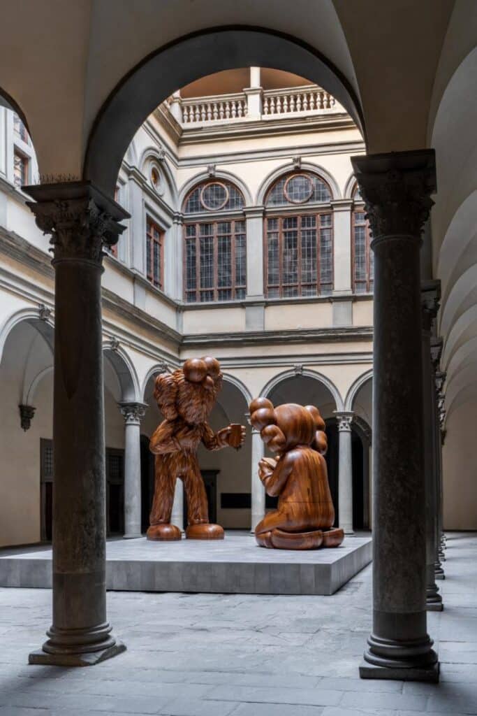 Kaws presents "THE MESSAGE" installation at Palazzo Strozzi Firenze -