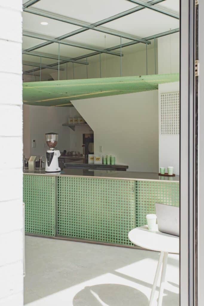 Misc Coffee reveals geometric precision through industrial lightness -