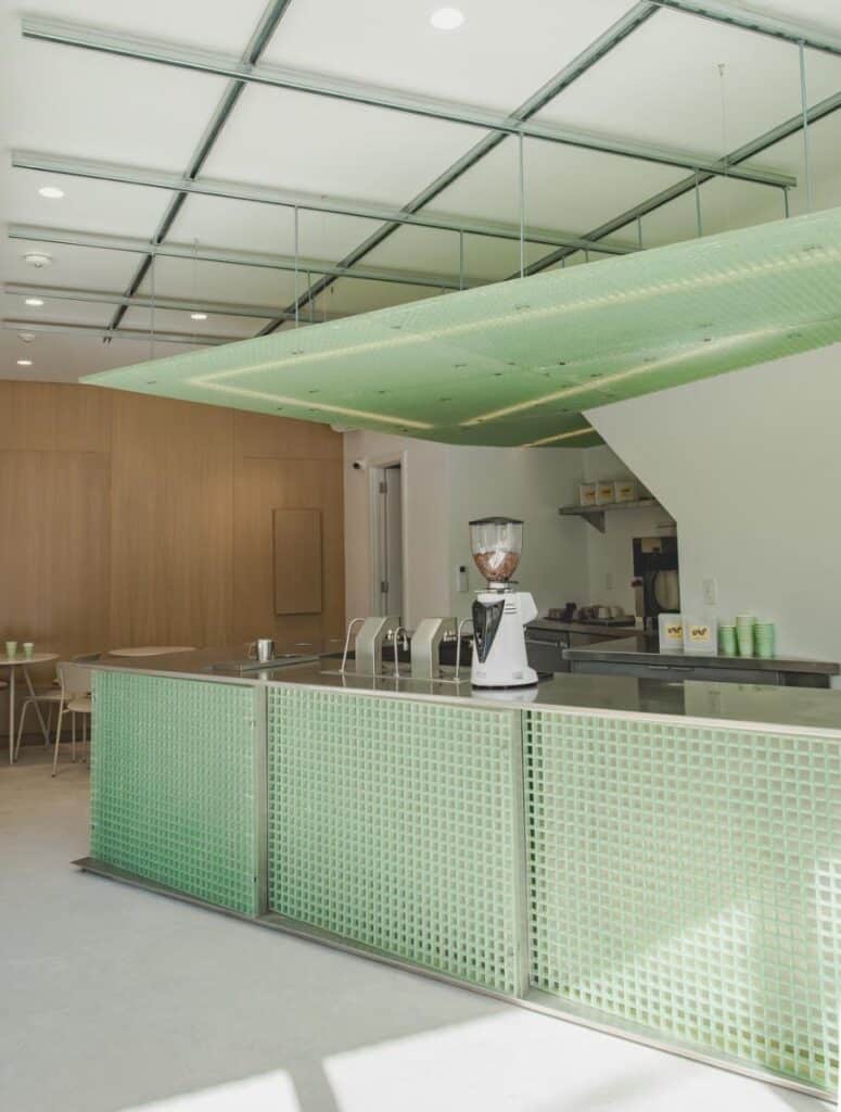 Misc Coffee reveals geometric precision through industrial lightness -