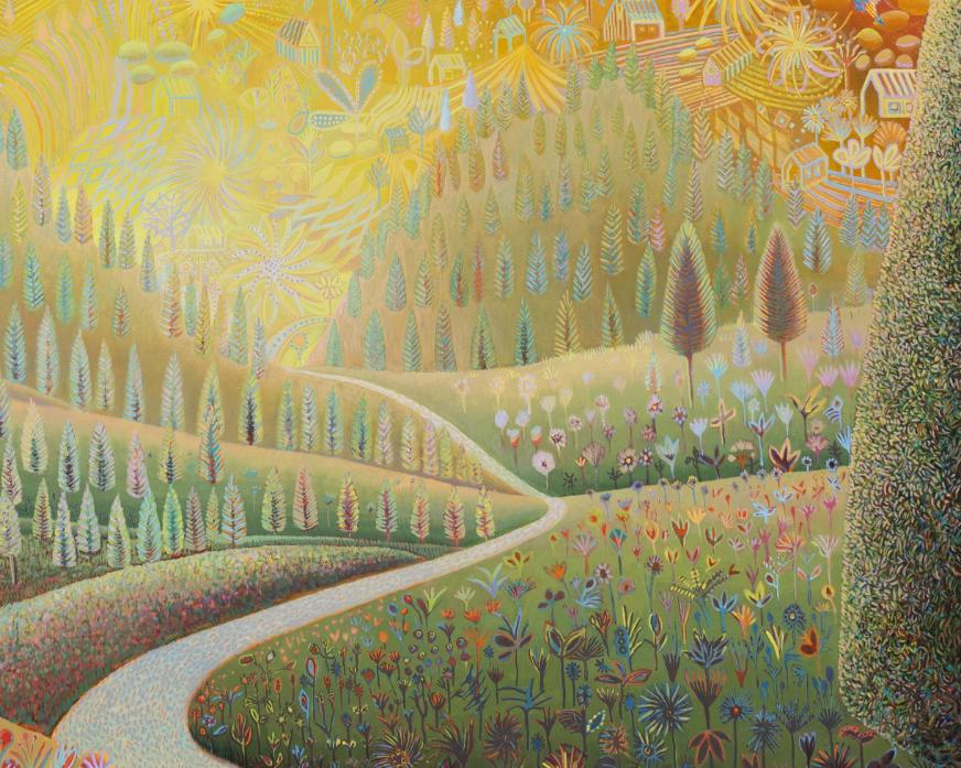David Brian Smith’s English countryside paintings at Ross + Kramer -