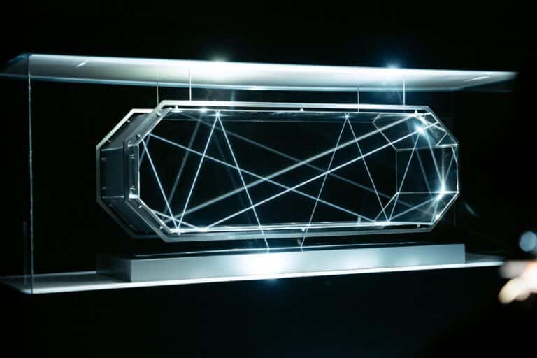 Radiante presents "Cartography of the Ray" laser light installation "Cartography of the Ray" laser light installation by Radiante