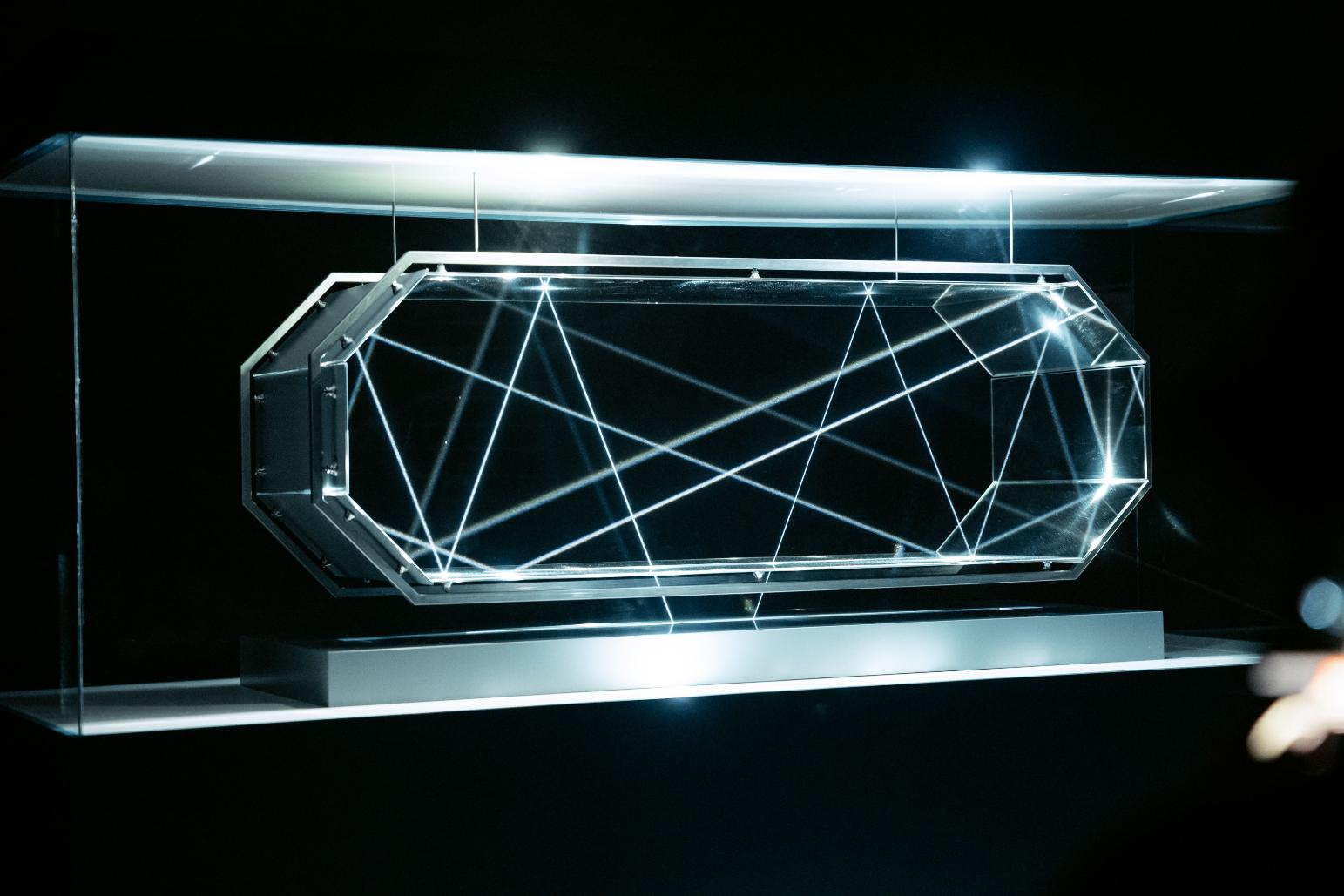 "Cartography of the Ray" laser light installation by Radiante
