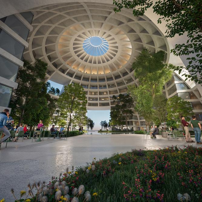 MVRDV creates "The Grand Ballroom" sports and residential sphere -