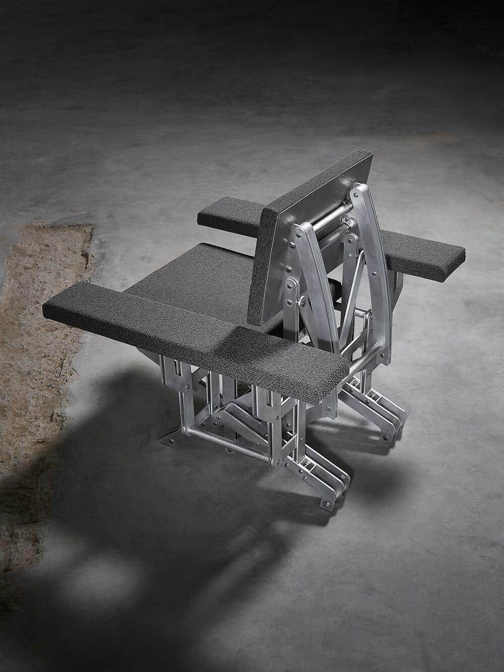 Transforming chair by Aaron Preyer shaped