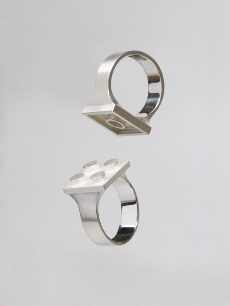 Studio GOGO crafts refined jewelry from classic Lego pieces -