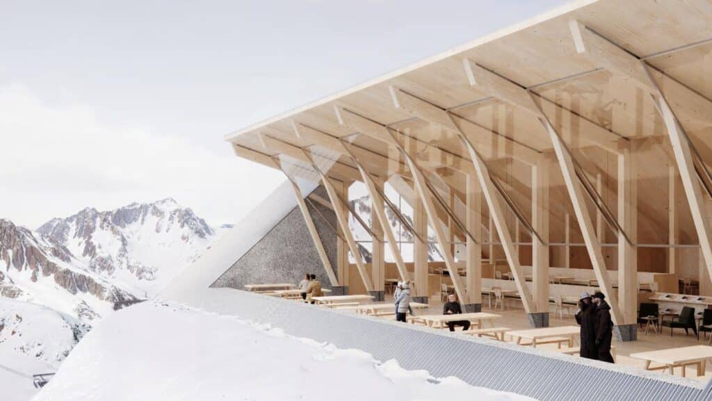 Summit alpine hut at Angelo positioned at 2,200 meters altitude