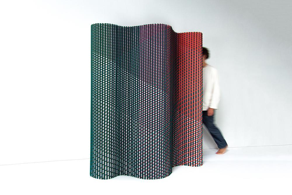 Product image of Plissade textile room divider by Luis Marie for