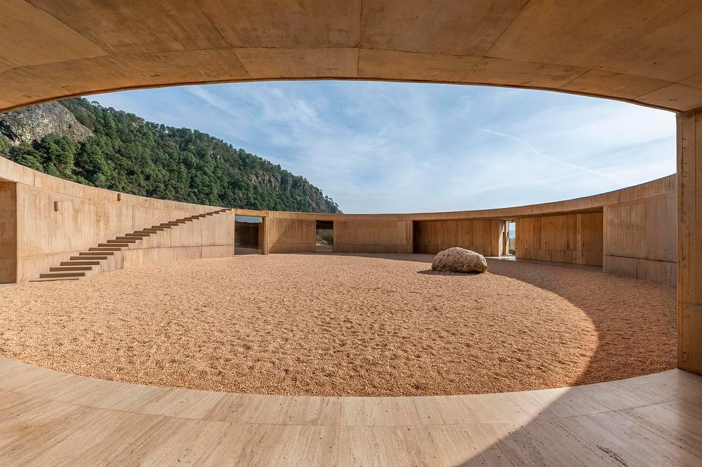 Circular house set in remote Mexican valley