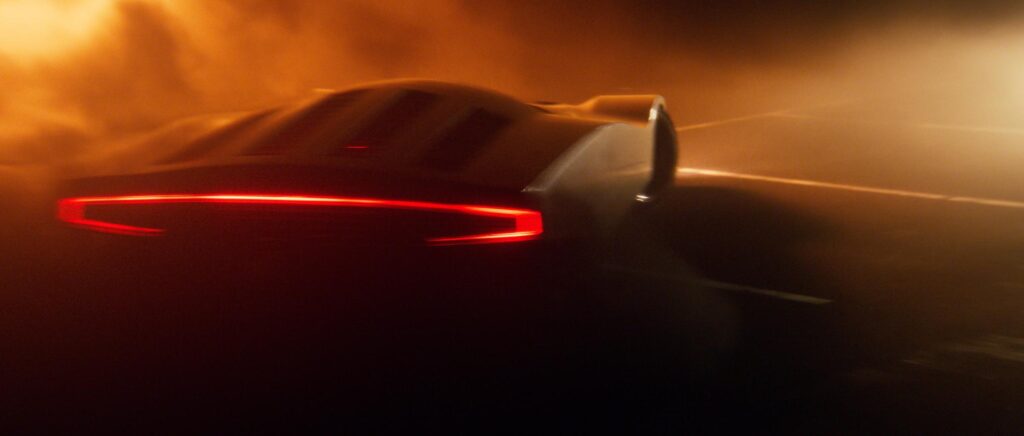 Final composite shot showing car acceleration captured with cinematic framing