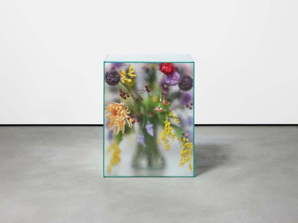 Marius Boekhorst presents Violet Frosted patterned glass sculpture -