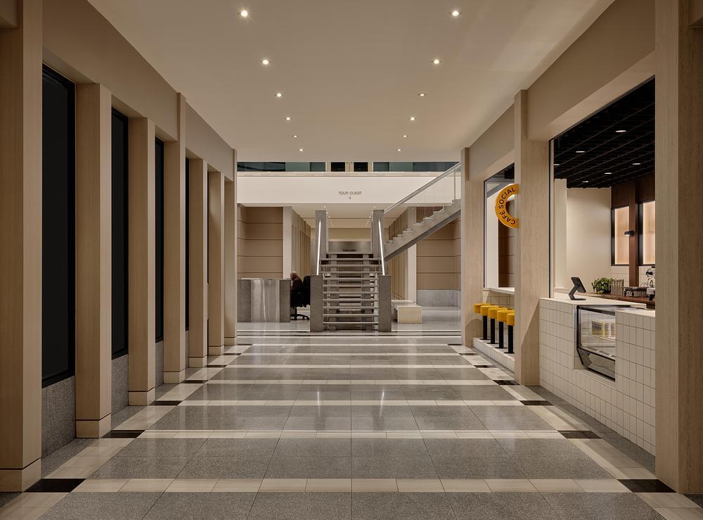 Hybrid bistro and café reinterpret corporate interior design -
