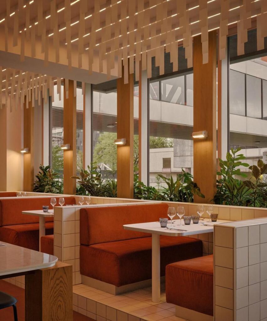 Hybrid bistro and café reinterpret corporate interior design -