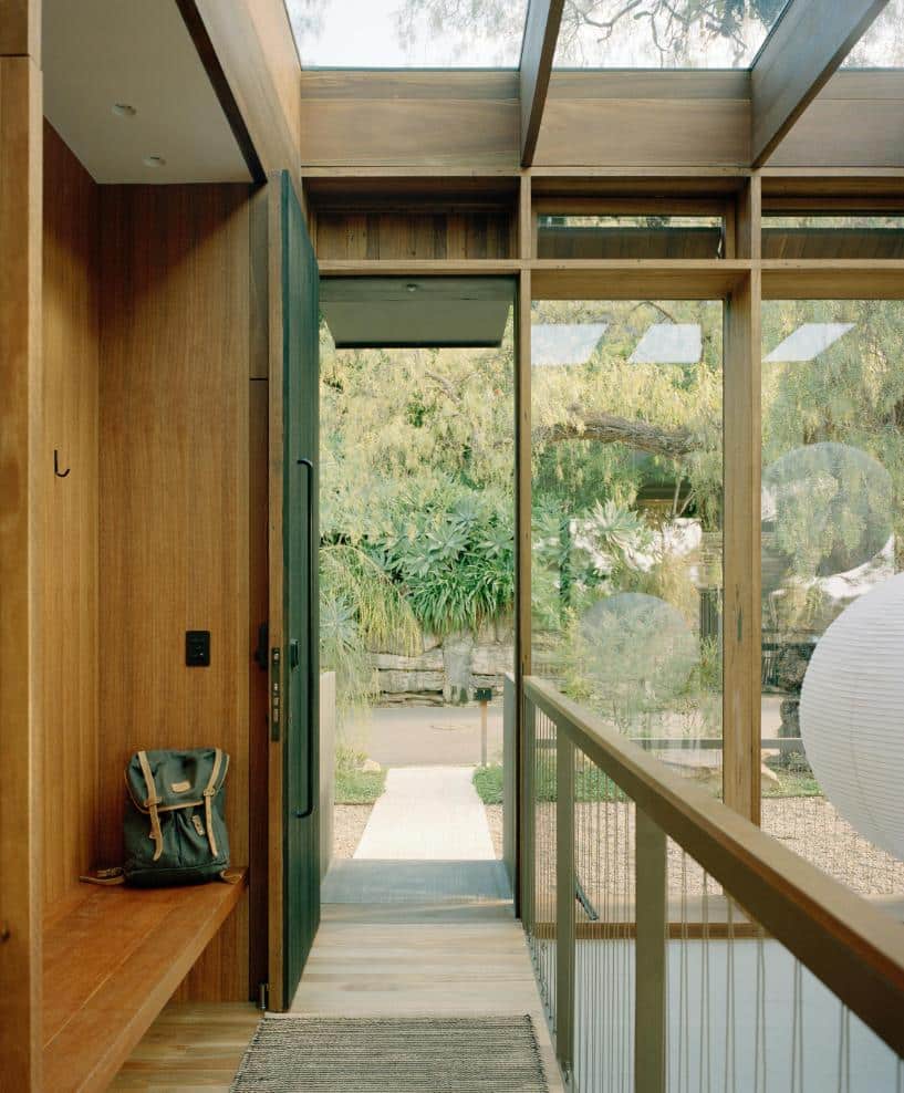 Atrium courtyard bringing light into interior