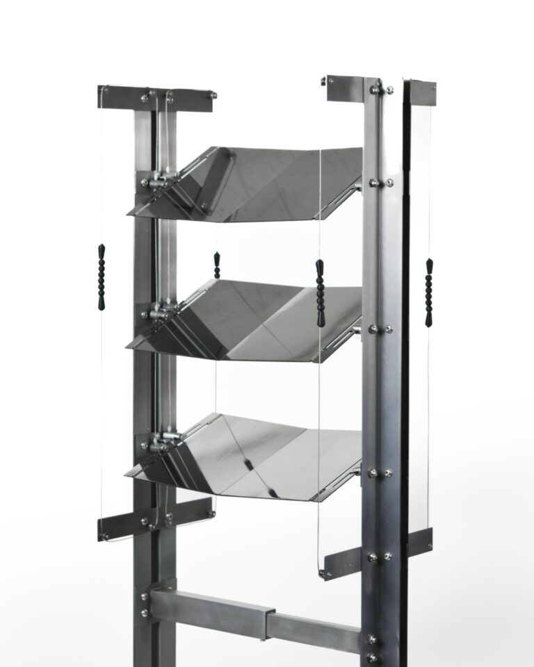 CHAGYEONG partition introduces reflective metal screen for interiors
