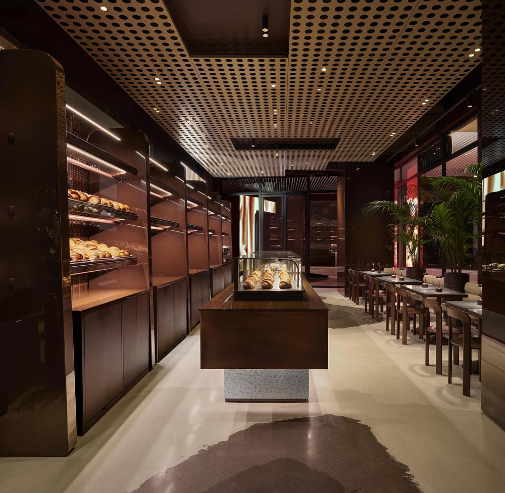 URBANJOBS structures ORIGAMI bakery through a layered spatial system -