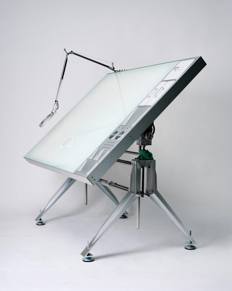Caliper designs custom drafting table for Daniel Arsham studio Caliper designs custom drafting table for Daniel Arsham studio