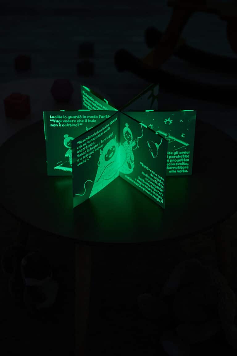 Plenitude creates Goodnight Light children book readable only in the dark Plenitude creates Goodnight Light children book readable only in the dark