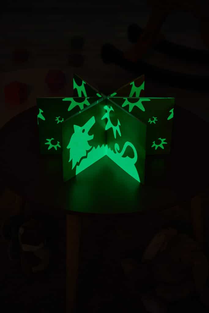 Plenitude creates Goodnight Light children book readable only in the dark -