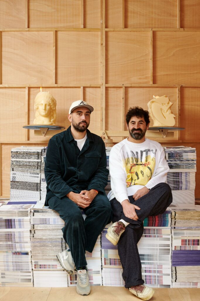 PichiAvo installation at Fallas Valencia combines classical temple and graffiti -