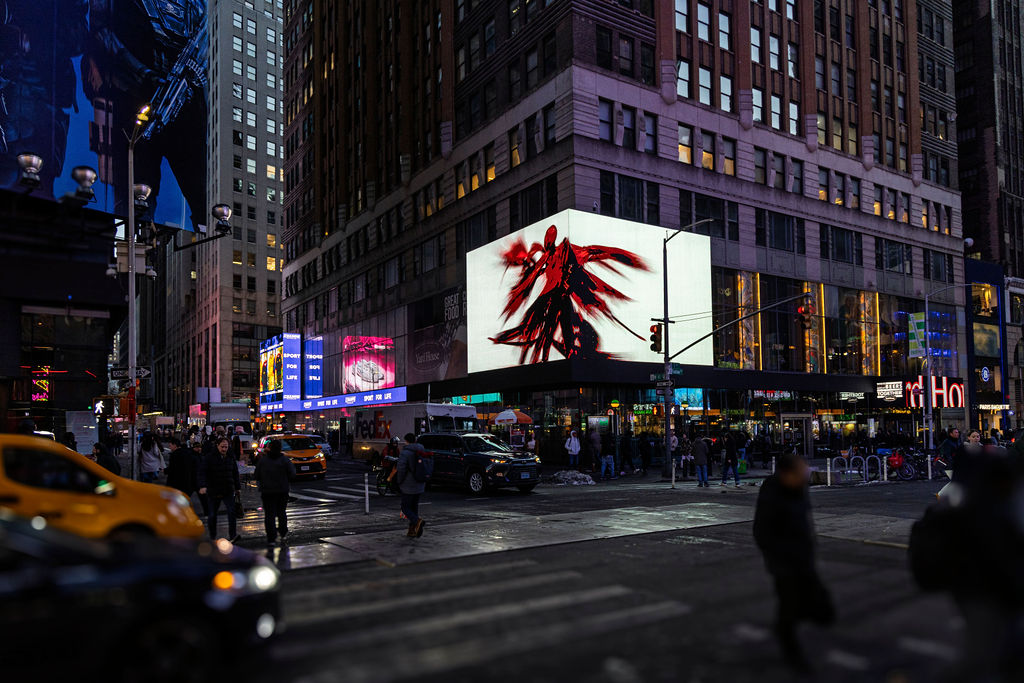 "Energetic Soul" installation by Marc Tudisco runs on ZAZ Corner Times Square -