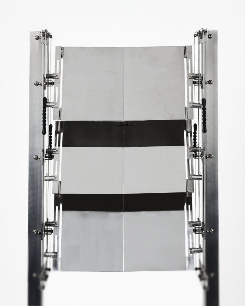 CHAGYEONG partition introduces reflective metal screen for interiors -