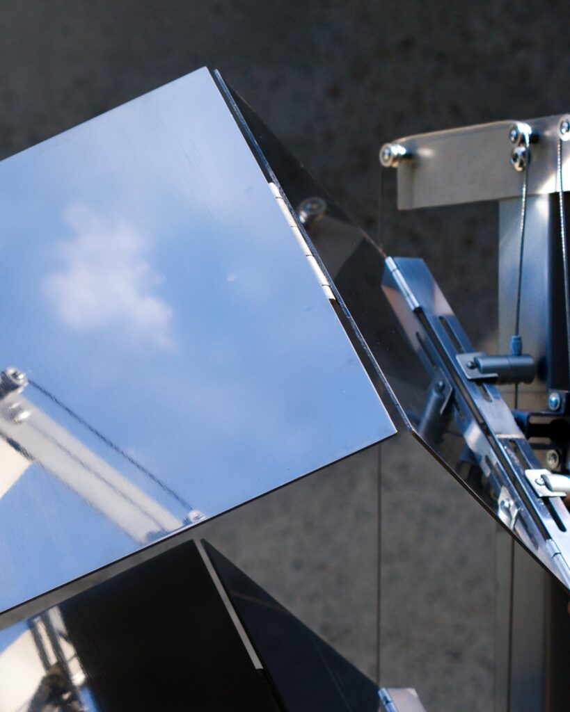 CHAGYEONG partition introduces reflective metal screen for interiors -