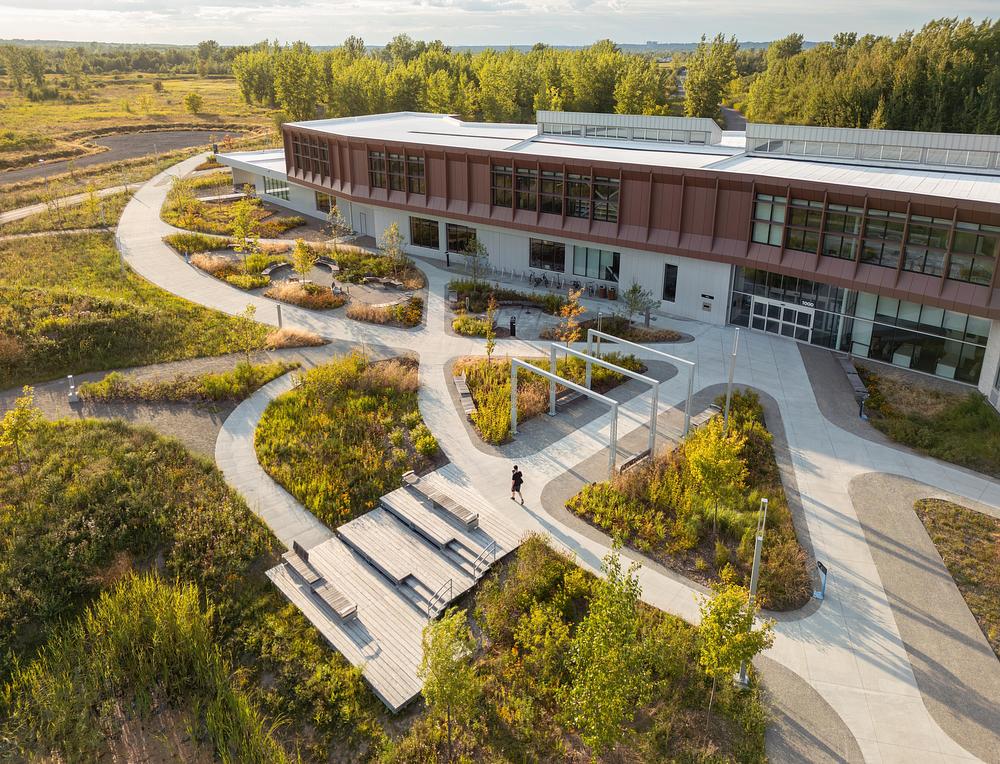 Projet Paysage transforms industrial land into civic landscape in Laval -