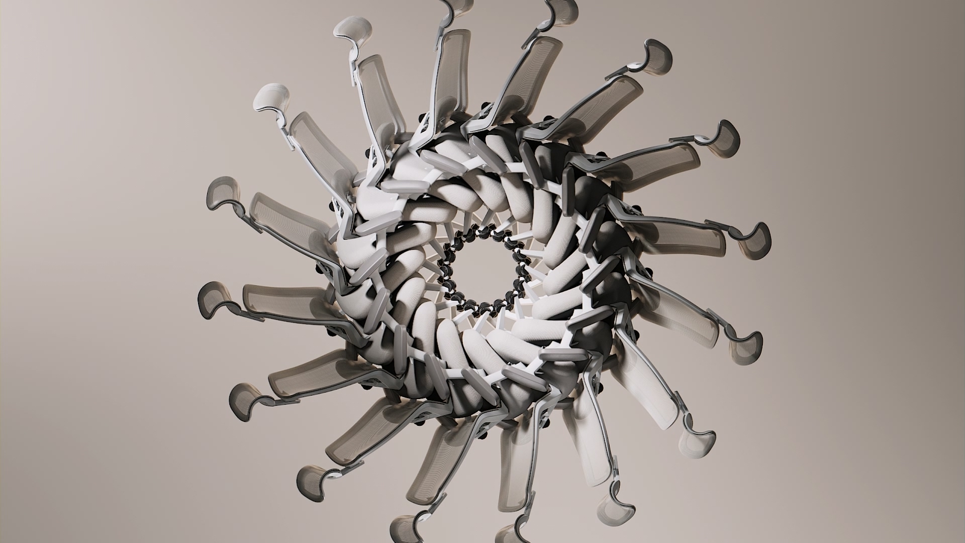 Changhoon Nam develops a CGI film for Branch Ergonomic Chair Pro