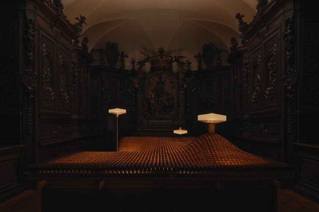 Aesop Factory of Light installation reveals Aposē lighting in Milan