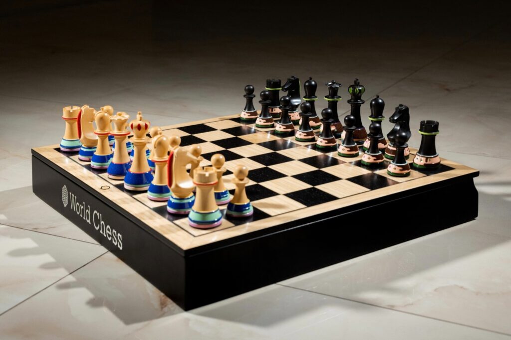 World Chess x Taras Yoom turn championship set into collectible design