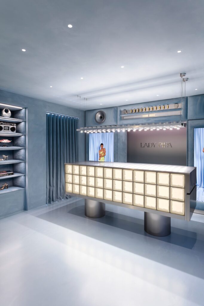 Lady Pipa flagship store Madrid turns retail into a cinematic interior -