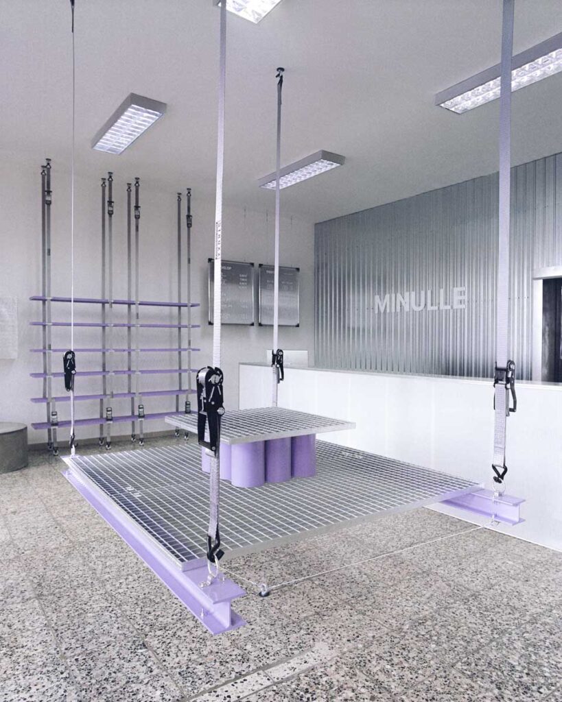 Adam Terlanda creates industrial system for Bratislava showroom -