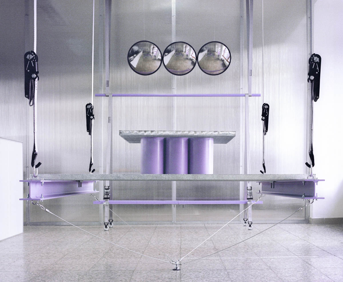 Adam Terlanda creates industrial system for Bratislava showroom