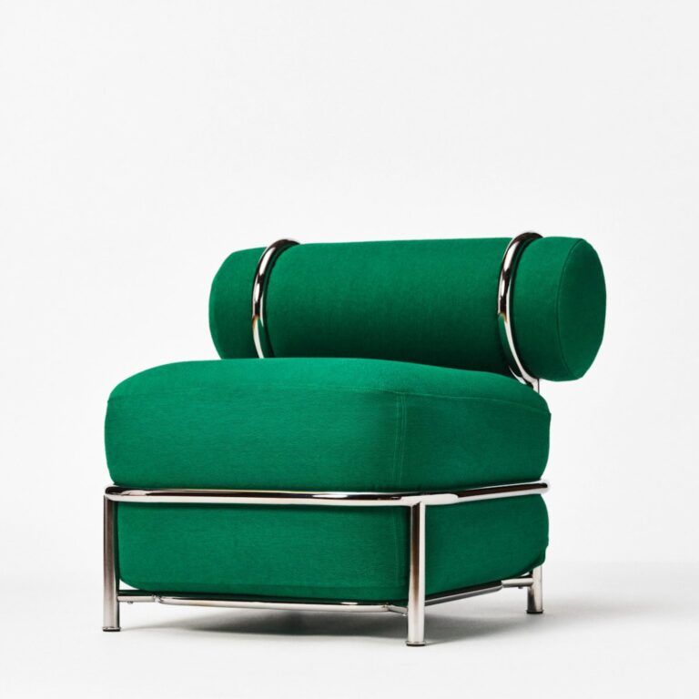 IKEA PS 2026 collection introduces playful functional furniture IKEA PS 2026 inflatable easy chair with chrome frame and green textile cover