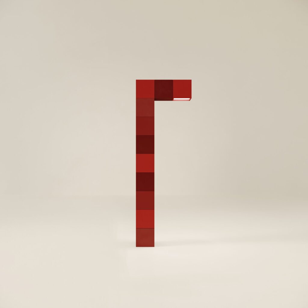 Pixel Theory furniture by Ceren Arslan applies pixel logic to modular objects -