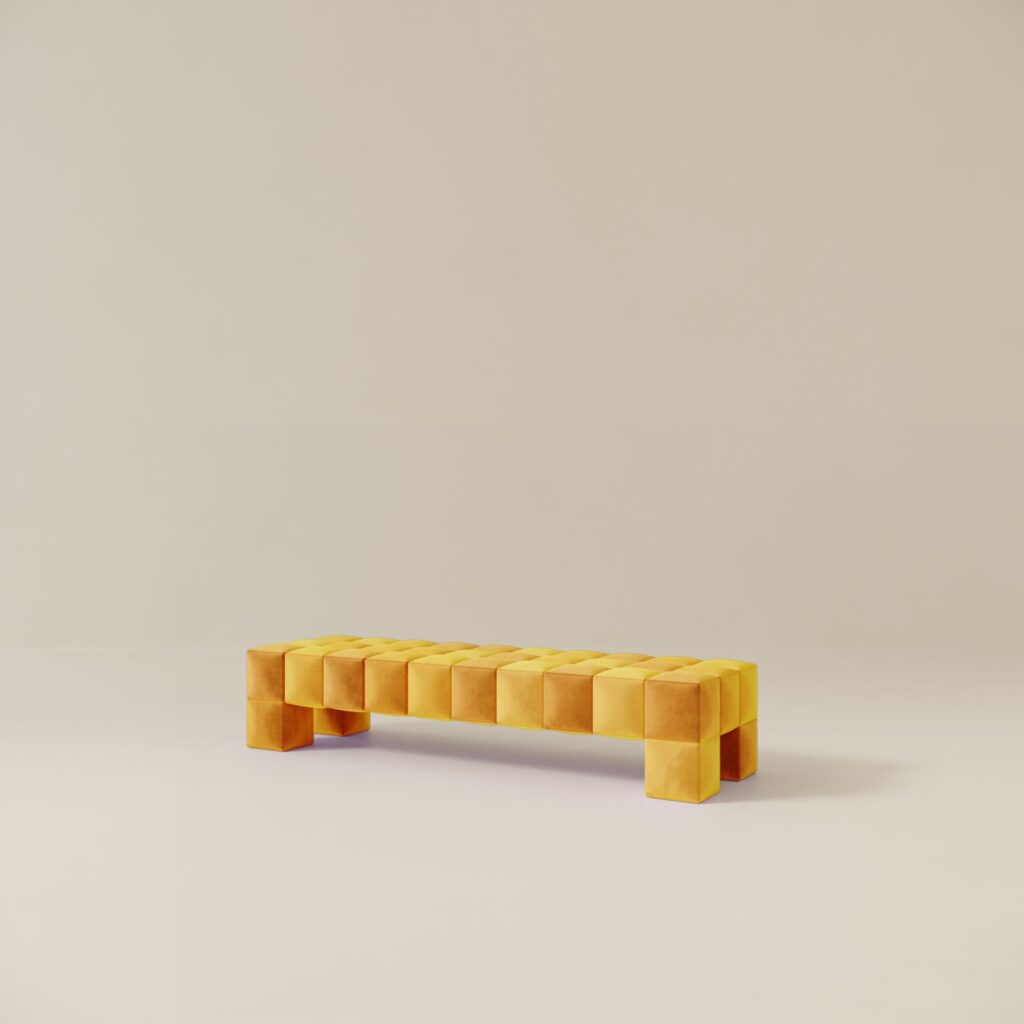 Pixel Theory furniture by Ceren Arslan applies pixel logic to modular objects -